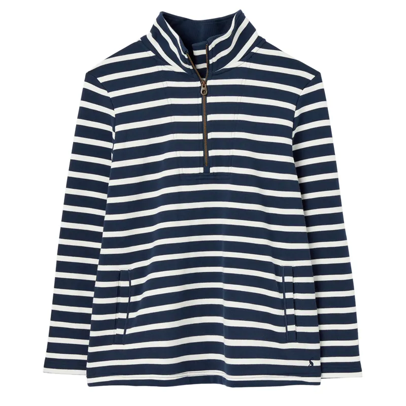 Joules Pip Stripe Sweatshirt - Navy Creme Stripe